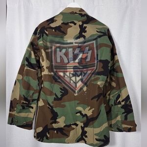 NWT RARE! Official KISS ARMY x Lost Love Camo Jacket Size Small only 200 made!
